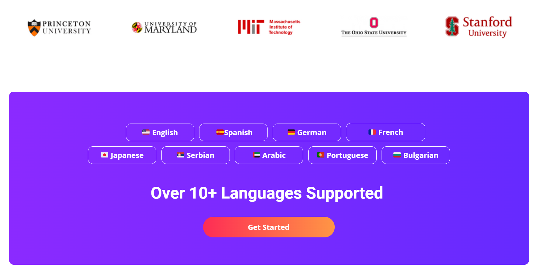 Mindgrasp AI Languages